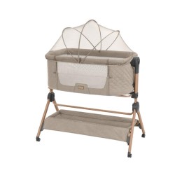 Set Minicuna colecho Kikkaboo con Trona 2 en 1 Sleat Me y carrusel