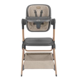 Conjunto de mini berço Kikkaboo com cadeira alta SLEAT ME 2 em 1 e monitor de bebé