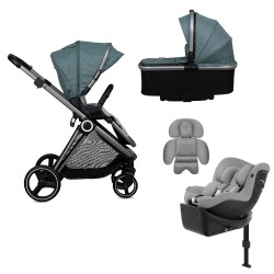 Carrinho de bebé duplo Casualplay Space Match 2 com Sirona Gi Plus