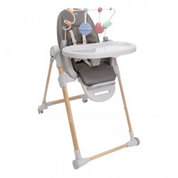 Cadeira alta Chicco Polly Armonia com área de jogo em arco
