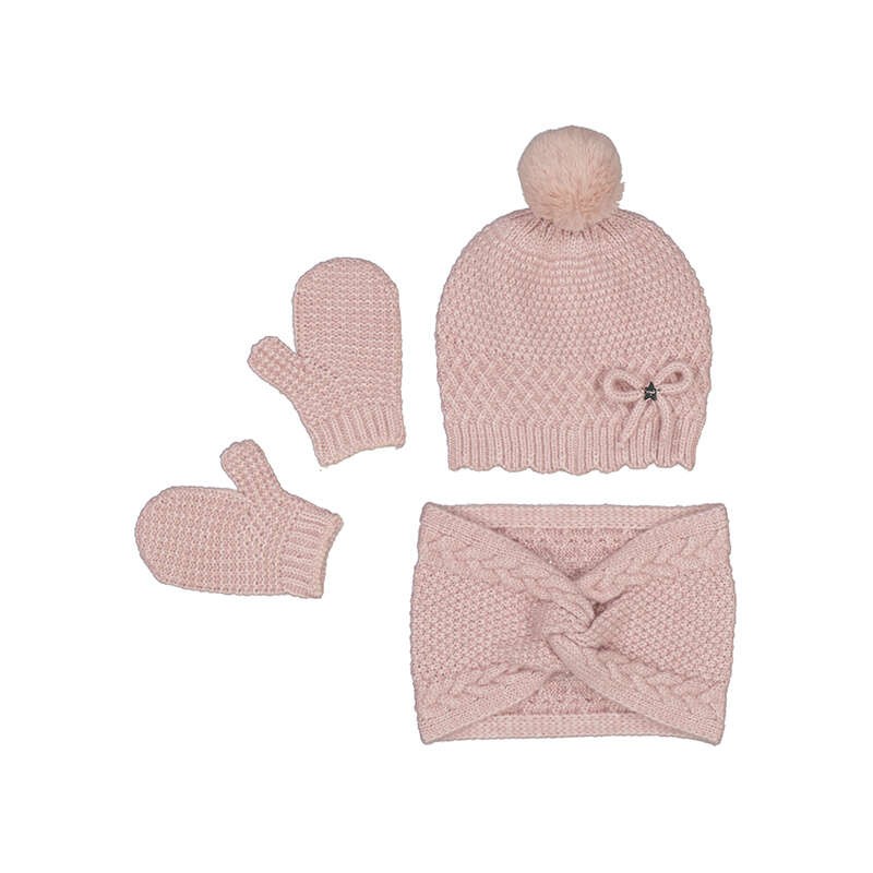 Conjunto gorro con bufanda y guantes Mayoral