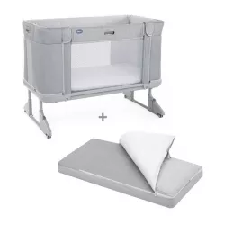 Berço co-leito Chicco Next2Me Forever com capa de edredão e enchimento