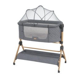 Conjunto de berço Kikkaboo Mini com cadeira alta Sleat Me 2 em 1 com almofada