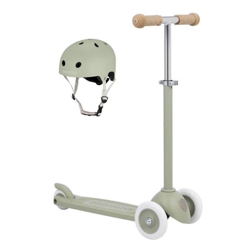 Scooter Banwood ECO Scooter Scooter Vintage com capacete ECO