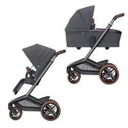 Carrinho de bebé duplo Maxi-Cosi FAME com oferta Mica PRO com acessórios