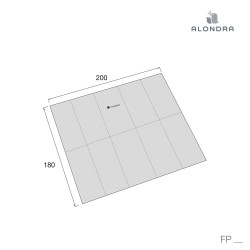 Tapete dobrável para crianças Alondra 2 lados 200x180 cm