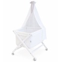 Minicot D\'Peques Plumeti Branco com dossel