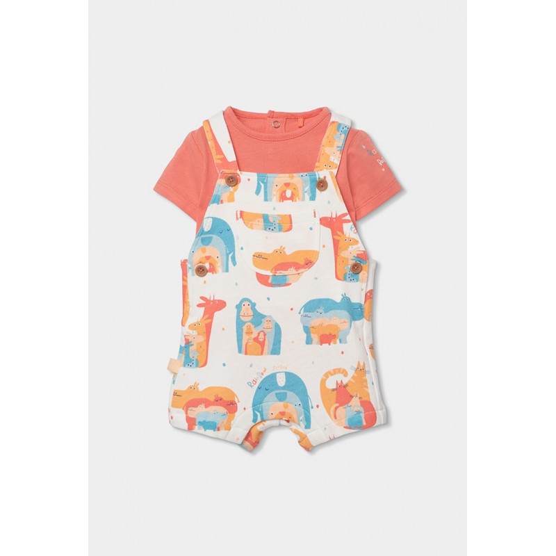 Conjunto Boboli tricotado com estampado