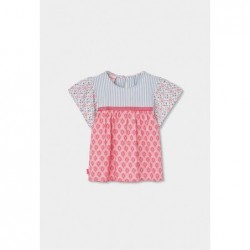 Blusa Boboli Boboli popelina com estampado