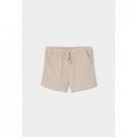 Bermudas Boboli en lino listada
