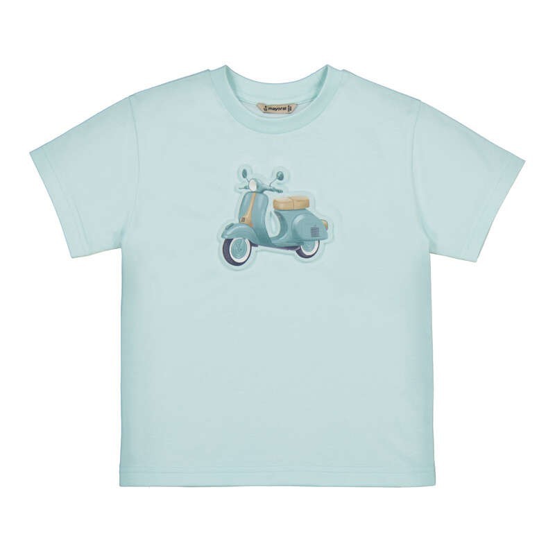 Camiseta Mayoral manga corta embossed vespa