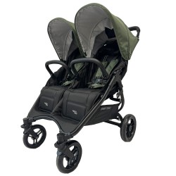 Silla Gemelar Valco Baby SNAP Duo 4 con plastico de lluvia y 2 colchonetas