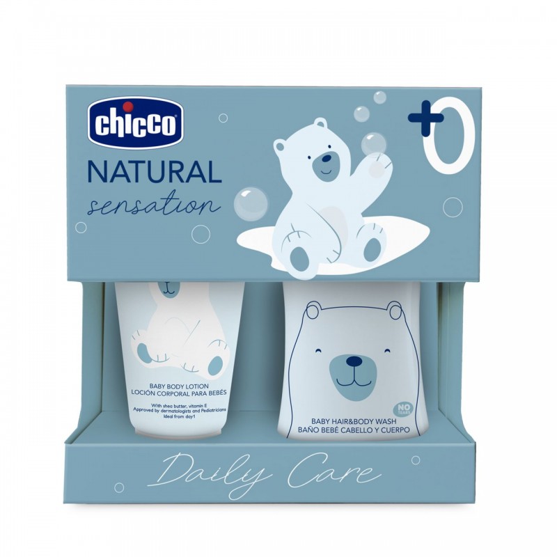 Set natural Chicco sensación higiene y crema