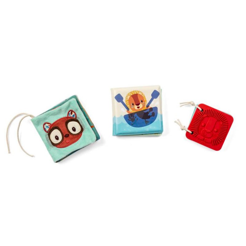 Conjunto Jack Lilliputiens de 3 livros sensoriais