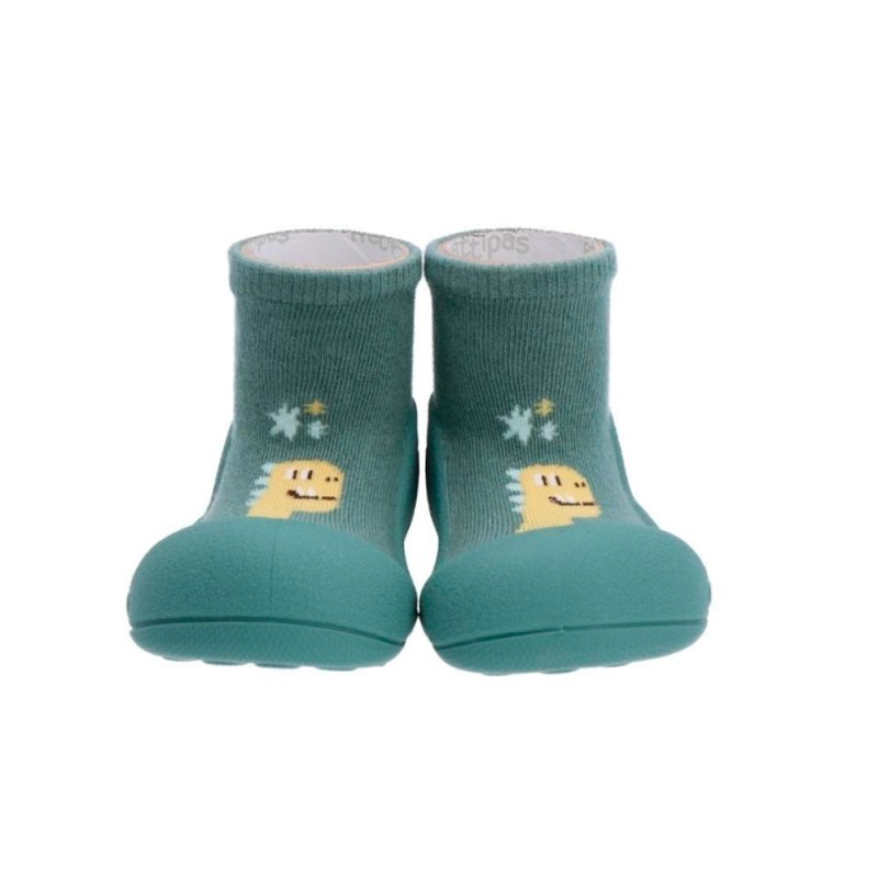 Sapato de meia Attipas DINO GREEN