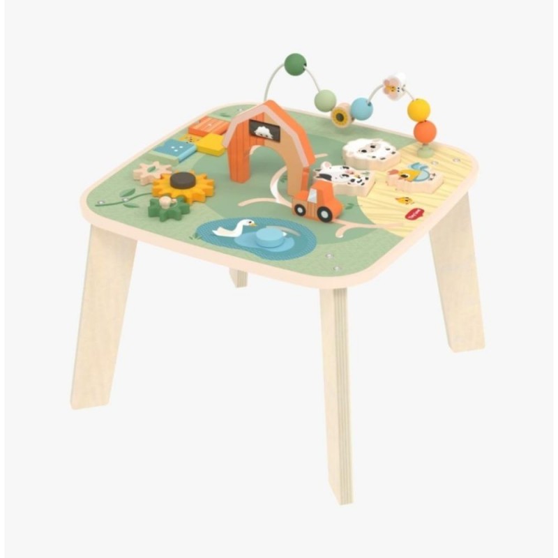 Mesa de actividades Tiny Love Wood Farmers Funday