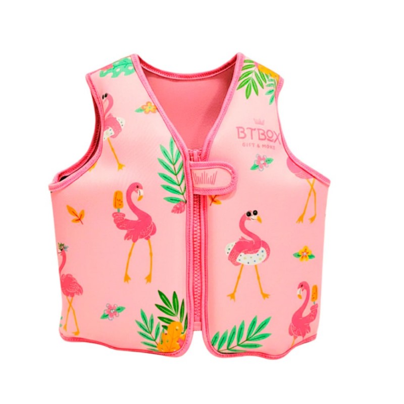 Chaleco flotador aprendizaje Btbox Flamingos