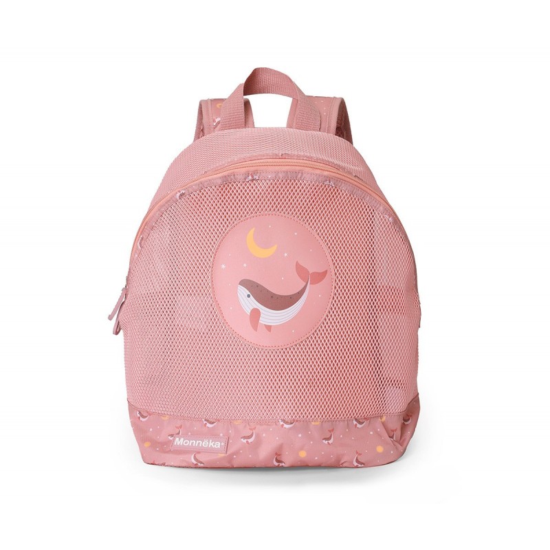 Mochila à prova de areia para crianças Monnëka Whale Pink