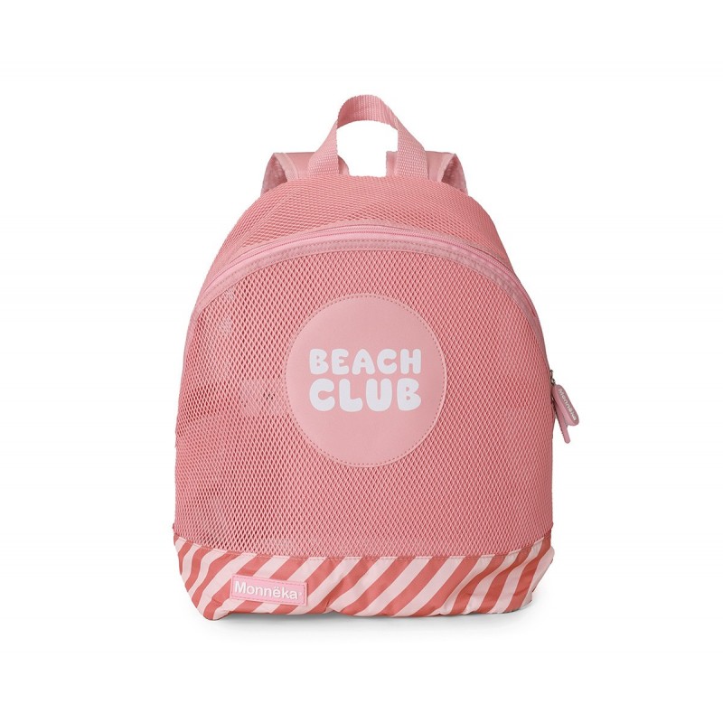 Mochila anti-areia para crianças Monnëka Stripes Bloom & Blush