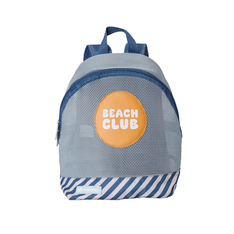 Mochila Infantil Antiarena Monnëka Stripes Blues & Beyond