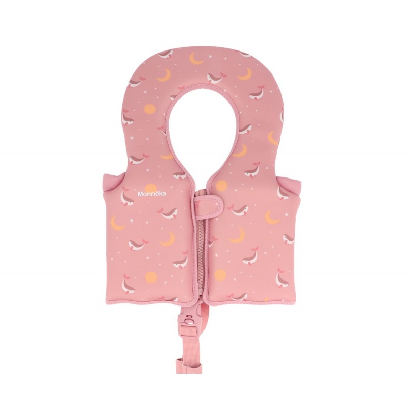 Chaleco Flotador Aprendizaje Monnëka Whale Pink 1-2 Años