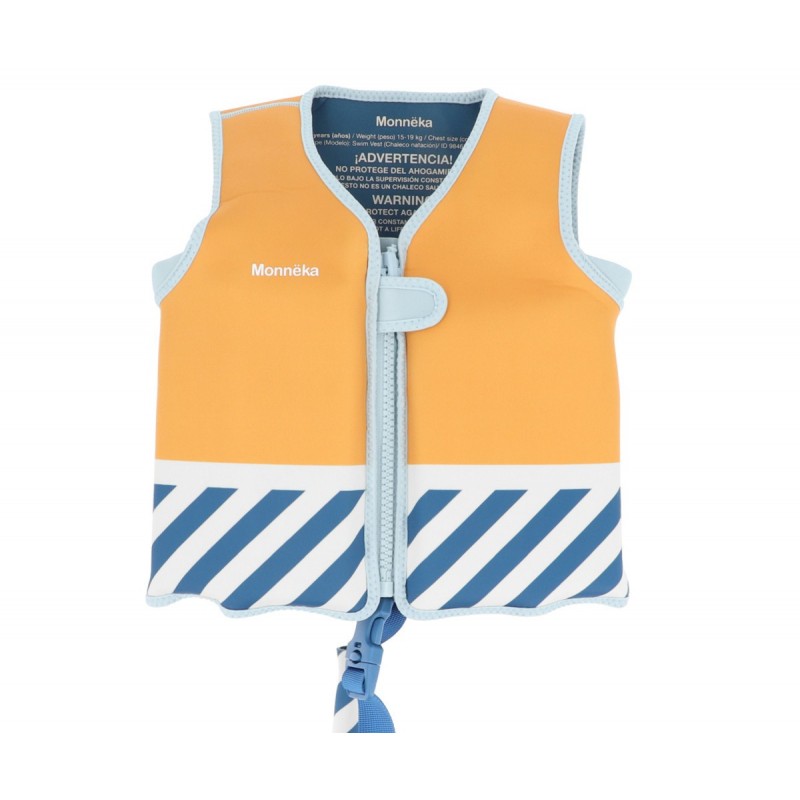 Colete de flutuação para aprendizagem Monnëka Stripes Blues & Beyond
