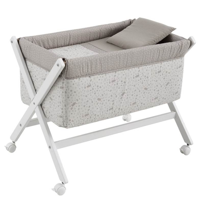 Minicuna tijera madera blanca Cambrass Abete
