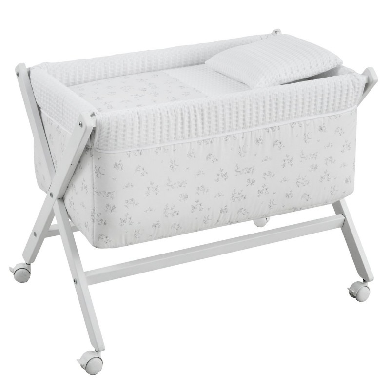 Minicuna tijera madera blanca Cambrass Merlo
