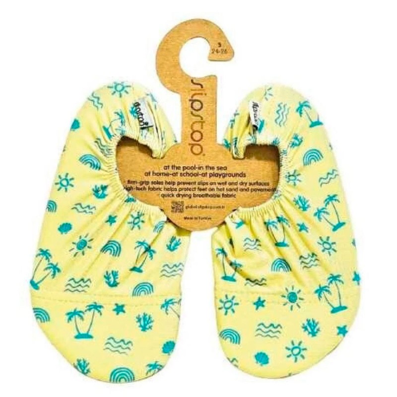 Chinelos antiderrapantes Slip Stop por Btbox Neon Palms