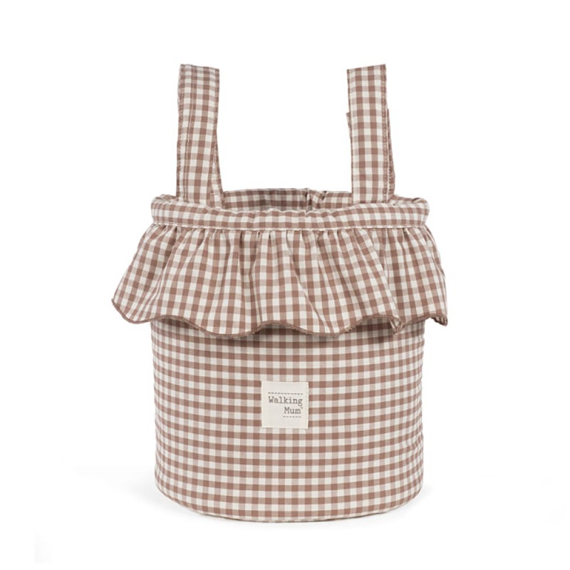 Bolso Bucket Walking Mum Praliné Vichy