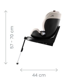 Cadeira auto Britax Romer Swivel-Grow Max Air com capa protetora