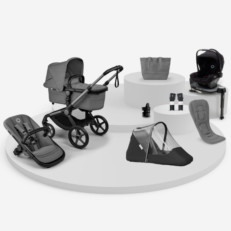 Carrinho de bebé DUO Bugaboo Fox 5 Renew Summer Saver Pack com lontra