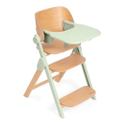 Cadeira alta Chicco Meraviglia com utensílios de mesa
