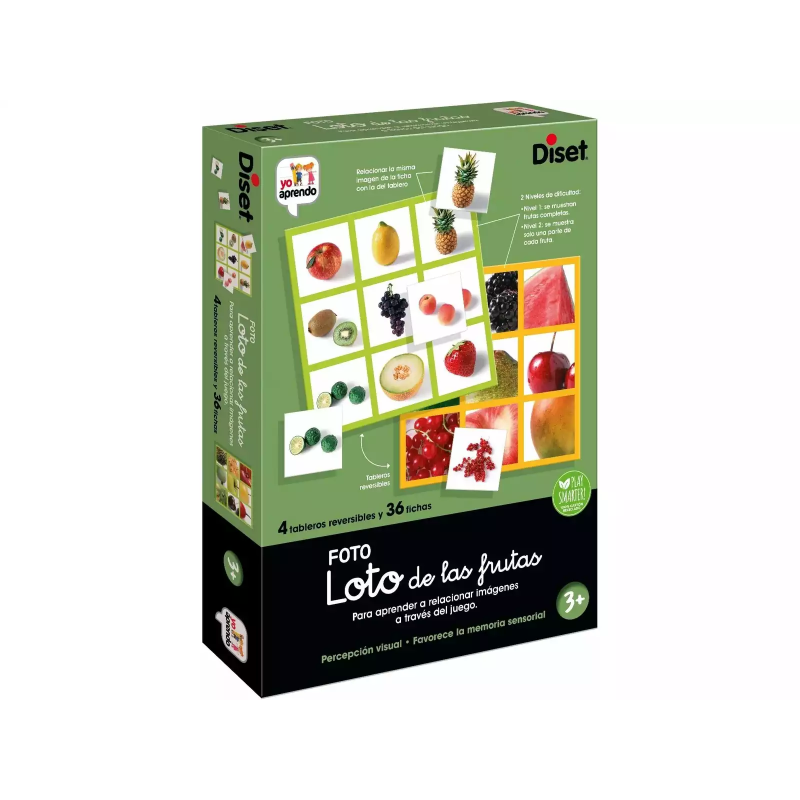 Juego educativo Diset Loto de las frutas
