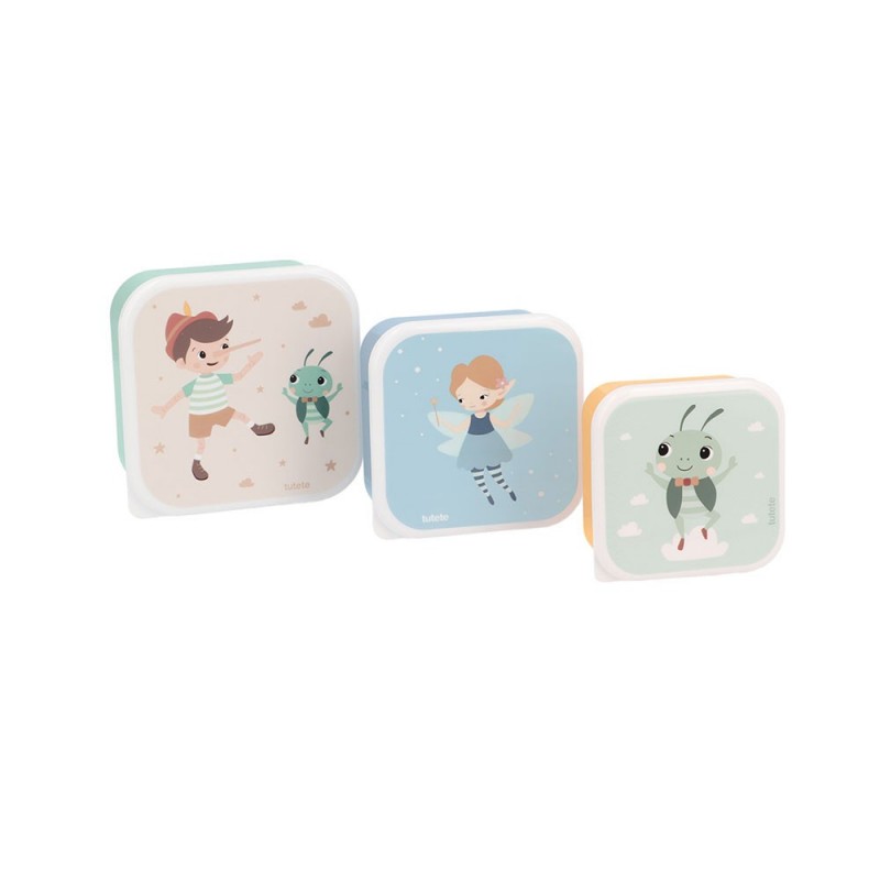 3 Caixas de Almoço « Tutete » de The Wooden Boy