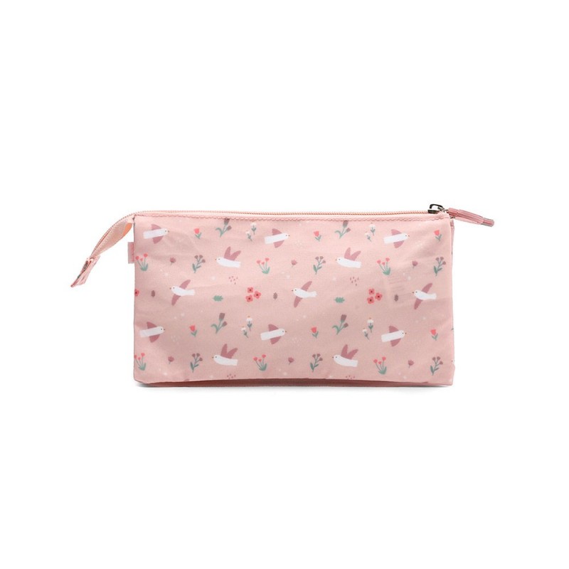 Estuche 3 compartimentos Tutete Blossom Birds Personalizable