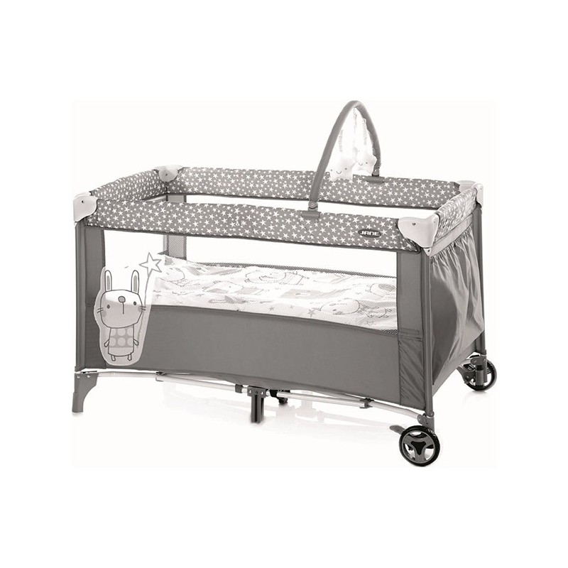 Cuna de viaje Jane Duo level con Peluches