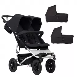 PACOTE DE GÊMEOS Mountain Buggy Duet 3.2 com saco e saco de plástico