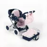 Carrinho de bebé para bonecas La Nina CARLOTA pequeno (44X37X65 CM)