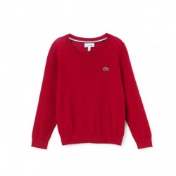 Tricot Lacoste cuello redondo manga larga