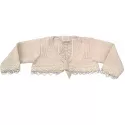 Chaqueta niña Paz Rodriguez con puntillas