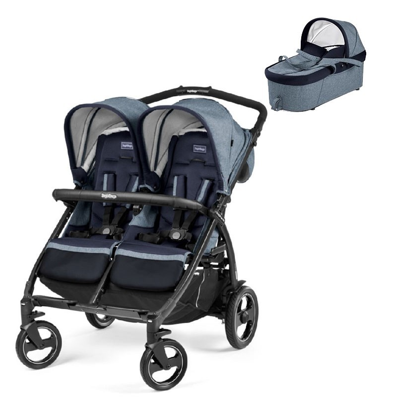 PACK Silla paseo gemelar Peg Perego Book for Two con capazo