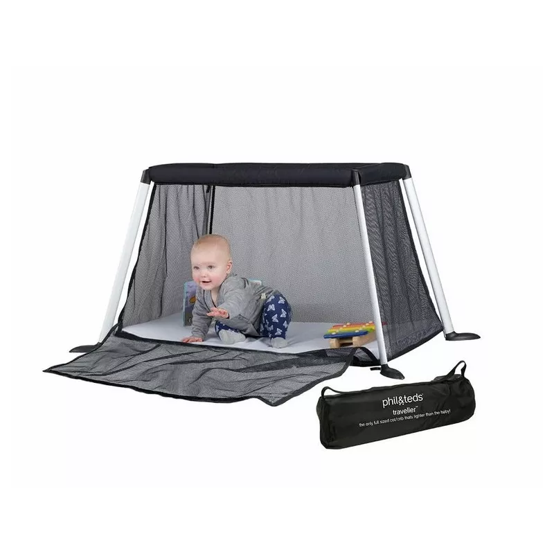 Cuna de viaje Phil and Teds Traveller V4 en negro