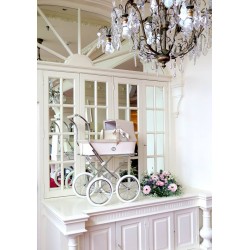 Cochecito de muñecas  Bebelux capota charol Sweet Beige PERSONALIZABLE
