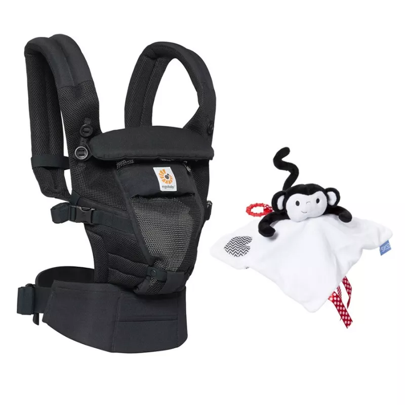 PACK Mochila Portabebes Ergobaby Adapt SoftFlex Mesh con dou dou