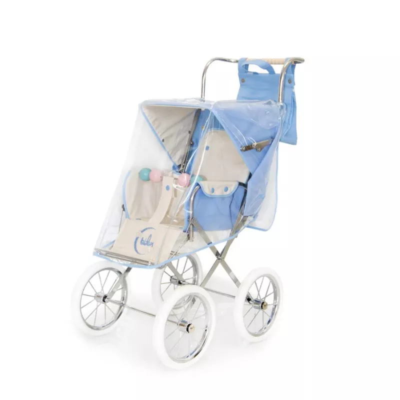 Plastico Lluvia Silla Individual Bebelux Celeste
