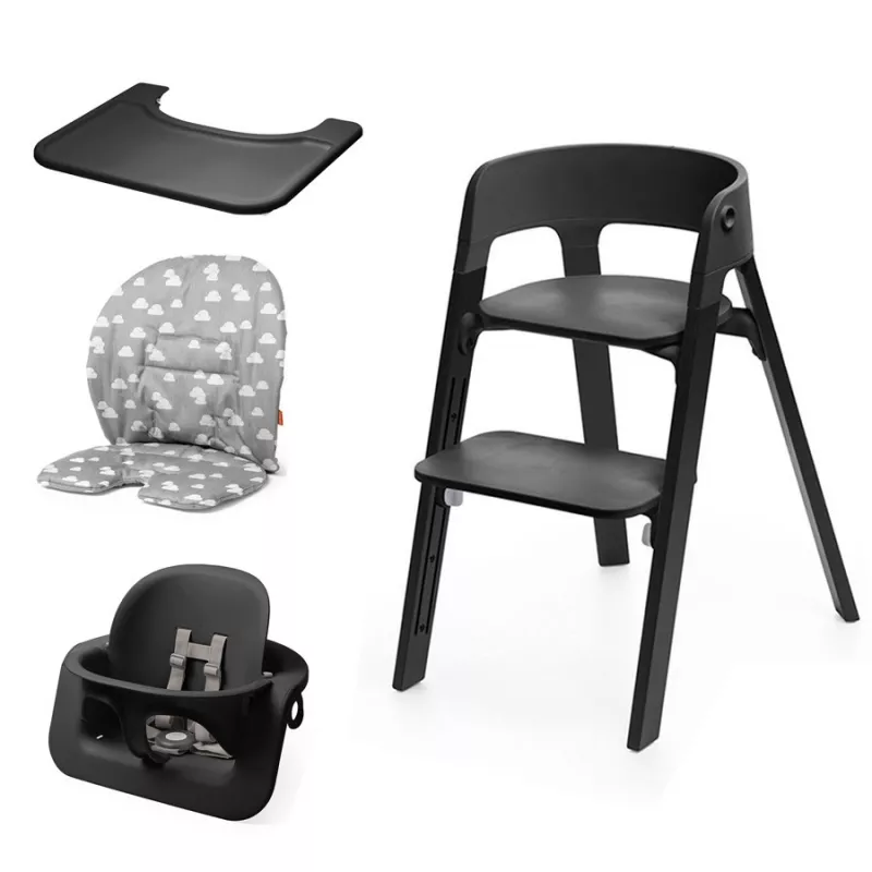 Trona Stokke STEPS con Baby Set, Cojin y bandeja