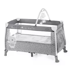 Cuna de viaje Jane Duo level Aluminio con Peluches