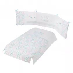 Conjunto de edredão + protetor de berço 120x60 Micuna Wonderful