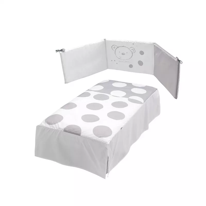 Kit edredão + protetor de berço 120x60 Micuna Sweet Bear